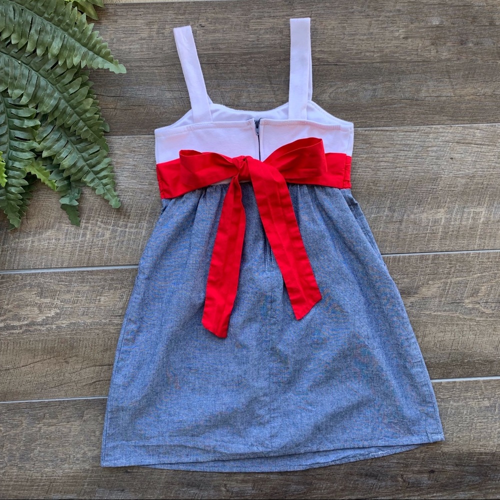 Ruby Rox Blue, White, & Red Dress - Picture 5 of 8